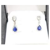 PEAR CUT SAPPHIRE EARRINGS