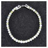 5.35 CT. CITRINE AND WHITE TOPAZ BRACELET