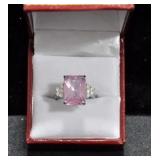5.08 CT. PINK SAPPHIRE ESTATE STYLE RING