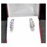 AMETHYST ESTATE STYLE EARRINGS