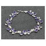6.96 CT. AMETHYST TENNIS BRACELET