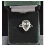 GREEN AMETHYST DINNER RING