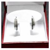 BLACK AND WHITE DIAMOND EARRINGS