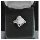 ELEGANT DIAMOND ESTATE STYLE RING