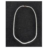 9.50 CT. WHITE TOPAZ ESTATE TYPE NECKLACE