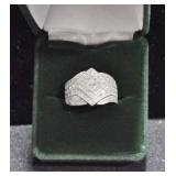 ROLEX STYLE DIAMOND ESTATE TYPE RING
