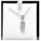 BLUE TOPAZ DINNER NECKLACE