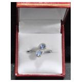 PEAR CUT TANZANITE DINNER RING
