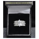 6.96 CT. WHITE TOPAZ ESTATE STYLE RING