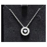 FLOATING WHITE TOPAZ NECKLACE