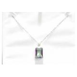 12.50 CT. MYSTIC TOPAZ ESTATE STYLE NECKLACE