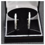 DIAMOND HOOP EARRINGS
