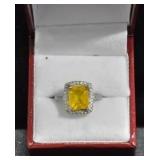 YELLOW GEMSTONE RING