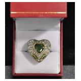 EMERALD HEART RING