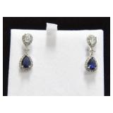 PEAR CUT SAPPHIRE EARRINGS