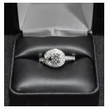 DESIGNER WHITE TOPAZ ESTATE STYLE RING
