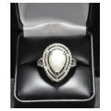 PEAR CUT OPAL DINNER RING