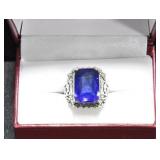 12.22 CT. SAPPHIRE ESTATE TYPE RING
