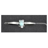 TURQUOISE AND BLUE TOPAZ BRACELET