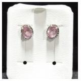 PINK TOPAZ EARRINGS