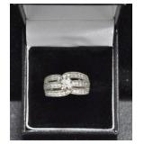 WHITE TOPAZ ESTATE TYPE RING