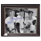 MANTLE - FORD - DIMAGGIO SIGNED PHOTOGRAPH -