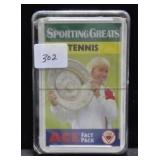 SPORTS GREATS TENNIS CARDS
