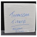 TENNESSEE TITANS AND HOUSTON OILERS FOOTBALL