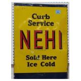 VINTAGE "NEHI" METAL SIGN