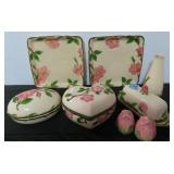 FRANCISCAN "DESERT ROSE" PATTERN TABLE PIECES - 8