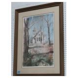 "OLD CHURCH" PRINT #68/580 BY ROBERT BIRDWELL