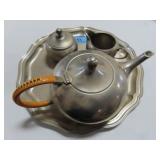 QUEEN ART PEWTER TEA SERVICE