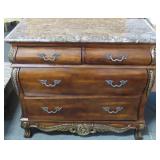 BOMBAY STYLE MARBLE TOP DRESSER
