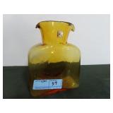 AMBER "BLENKO" GLASS DECANTER
