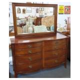 GRAND RAPIDS STYLE DOUBLE DRESSER - MAHOGANY