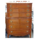 GRAND RAPIDS STYLE CHEST ON CHEST - MAHOGANY