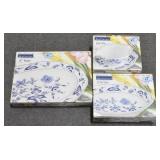 3 "BLUE DANUBE" SERVING PIECES BY LIPPER