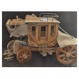 WOODEN STAGE COACH MODEL