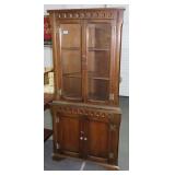 MAHOGANY CORNER CABINET - CIRCA 1950