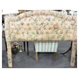 QUEEN SIZE TUFTED FABRIC COVERED HEADBOARD