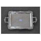 HEAVY SILVERPLATE SERVING TRAY