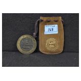 BRASS BELT BUCKLE "THE GREAT SEAL OF TENNESSEE"