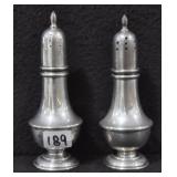 A.T. GUNNER CO. STERLING SILVER SALT & PEPPER