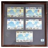 WORLD WAR II STAMP DISPLAY