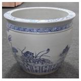 15" BLUE AND WHITE JARDINAIRE