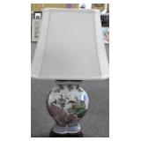 ASIAN DESIGN CERAMIC TABLE LAMP WITH SHADE