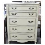DREXEL 5 DRAWER CHEST - FRENCH PROVINCIAL STYLE