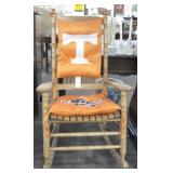 OAK ROCKING CHAIR WITH "UT" SEAT AND BACK PADS