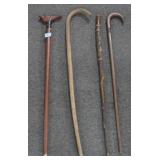 4 VINTAGE CANES