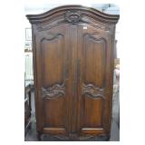 FRENCH COUNTRY STYLE WARDROBE WITH CARVINGS